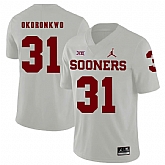 Oklahoma Sooners 31 Obo Okoronkwo White College Football Jersey Dzhi,baseball caps,new era cap wholesale,wholesale hats